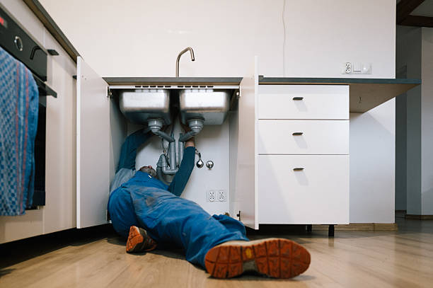 Professional Drain Cleaning technician working in Glen Burnie, MD